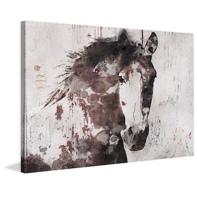 Marmont Hill - 'Gorgeous Horse' by Irena Orlov Painting Print on Wrapped Canvas - Multi-Color