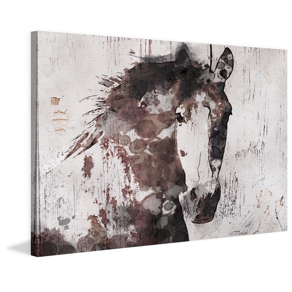 Marmont Hill - 'Gorgeous Horse' by Irena Orlov Painting Print on Wrapped Canvas