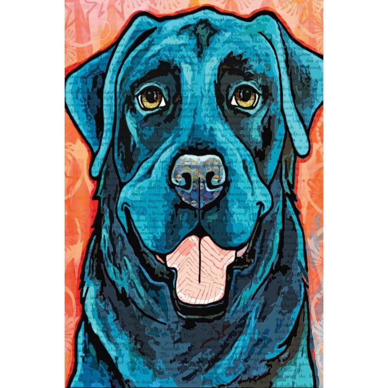 Marmont Hill - 'Black Lab' Painting Print on Wrapped Canvas - Multi-Color