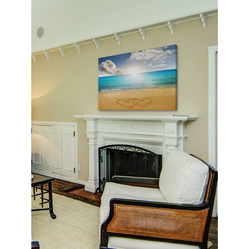 Marmont Hill - 'Hearts Linked' Painting Print on Wrapped Canvas - Multi-Color