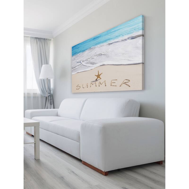 Marmont Hill - 'Summer Starfish' Painting Print on Wrapped Canvas - Multi-Color