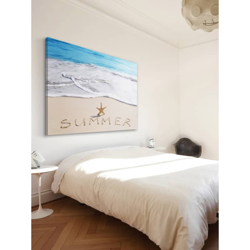 Marmont Hill - 'Summer Starfish' Painting Print on Wrapped Canvas - Multi-Color