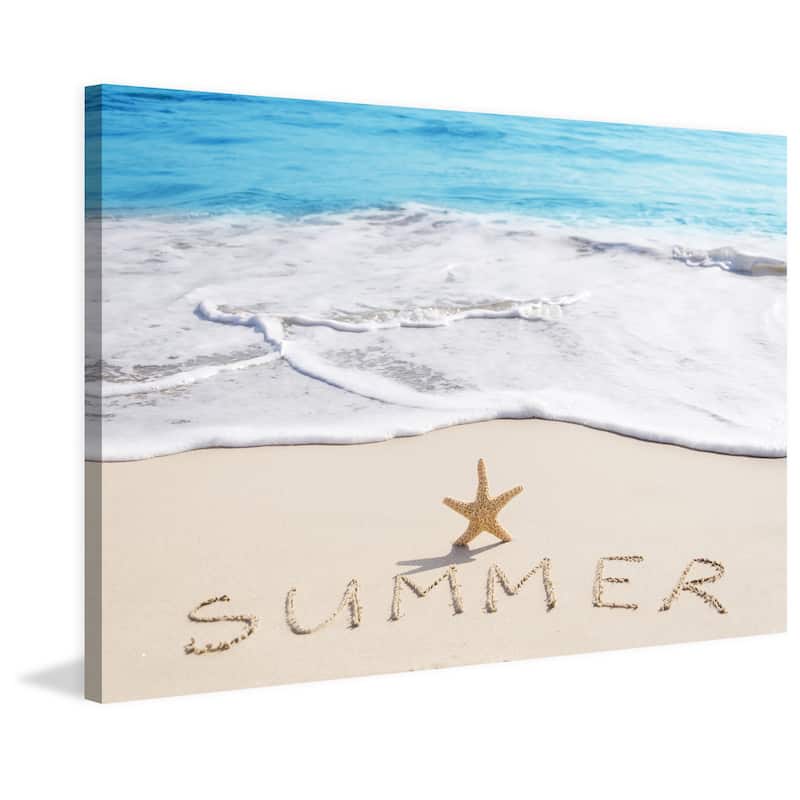 Marmont Hill - 'Summer Starfish' Painting Print on Wrapped Canvas - Multi-Color