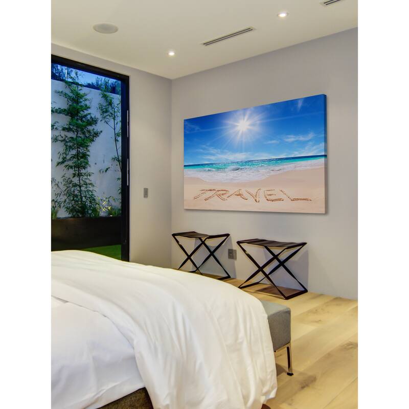 Marmont Hill - 'Travel in the Sand' Painting Print on Wrapped Canvas - Multi-Color