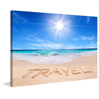 Marmont Hill - 'Travel in the Sand' Print Canvas