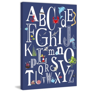 Marmont Hill 'Abc Nautical Navy' Painting Print