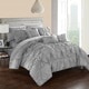 preview thumbnail 2 of 12, Gracewood Hollow Redshirt Grey 10-piece Bed in a Bag Comforter Set