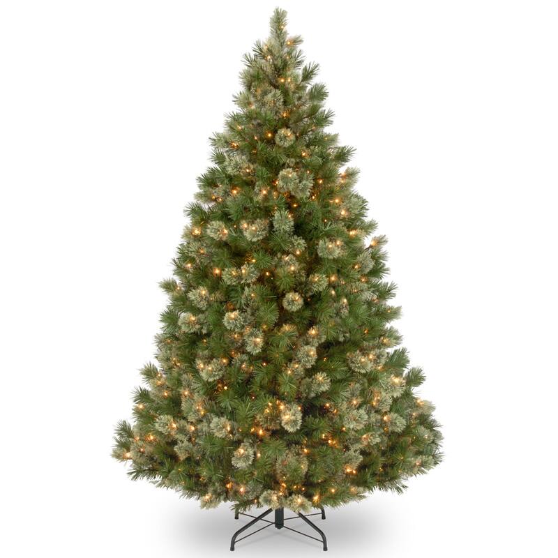 National Tree Company 7.5 ft. Wispy Willow Grande Medium Tree with Clear Lights