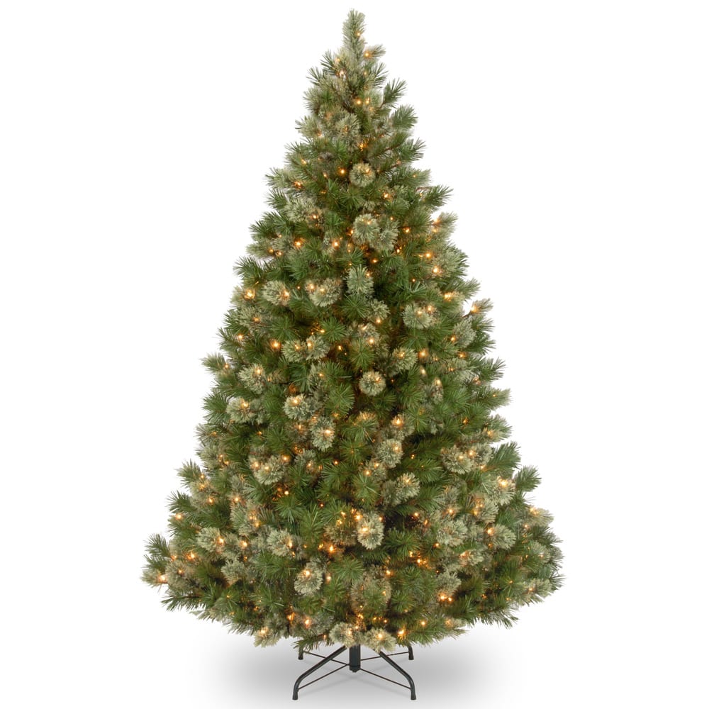 National Tree Company 7.5 ft. Wispy Willow Grande Medium Tree with Clear Lights