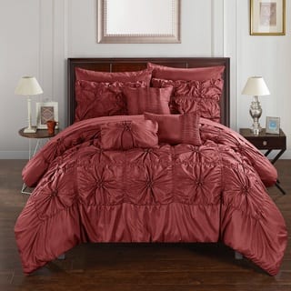 Chic Home 10-Piece Grantfield Bed-In-A-Bag Brick Comforter Set ...