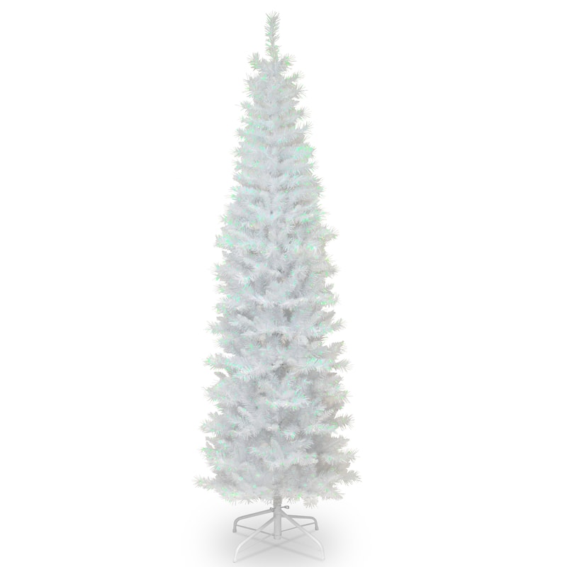 National Tree Company 6 ft. White Iridescent Tinsel - 6 Foot