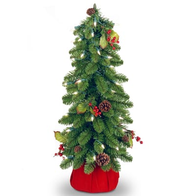 2-foot Downswept Forestree with Clear Lights