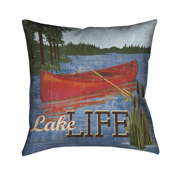 Lake Life 16 x 16 Decorative Pillow