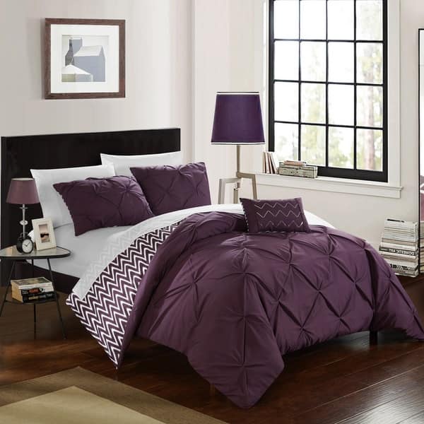 Shop Silver Orchid Niven 4 Piece Purple Comforter Set On Sale