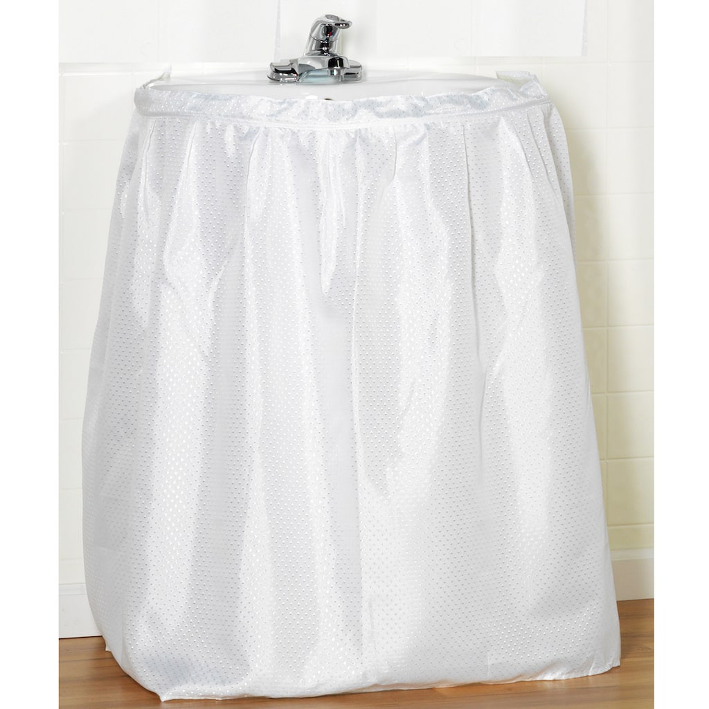 Embossed Diamond Pattern Fabric Sink Drape