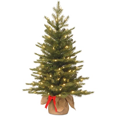3-Foot Spruce Green LED Battery-operated Christmas Tree - 3 Foot