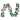 National Tree Company 6' Silver and Blue Ornament Christmas Decorative Garland