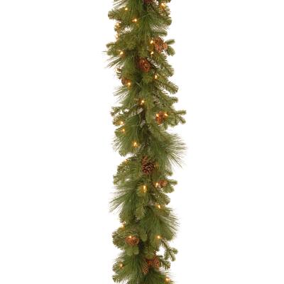 Eastwood Spruce 9-foot Garland with Clear Lights