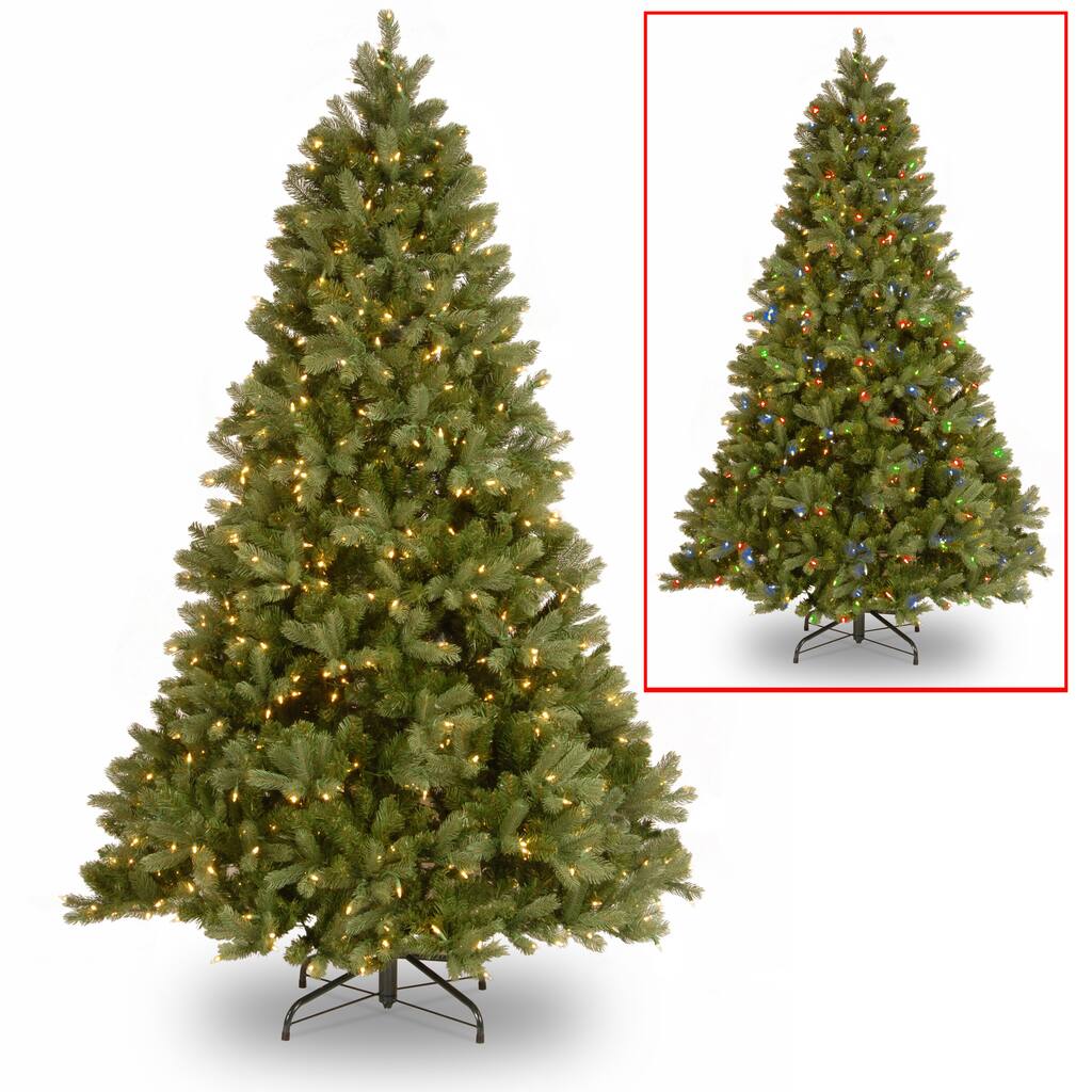 National Tree Company 7.5 ft. Bayberry Spruce Tree with Dual Color LED Lights
