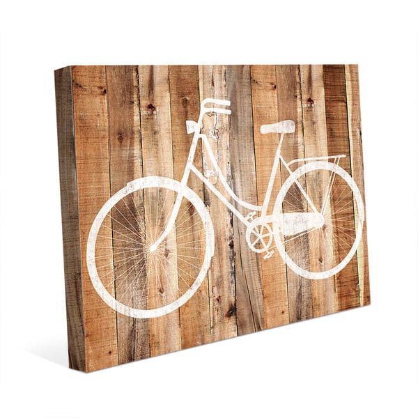 Shop Bicycle Wood Canvas Wall Art Overstock 12832488