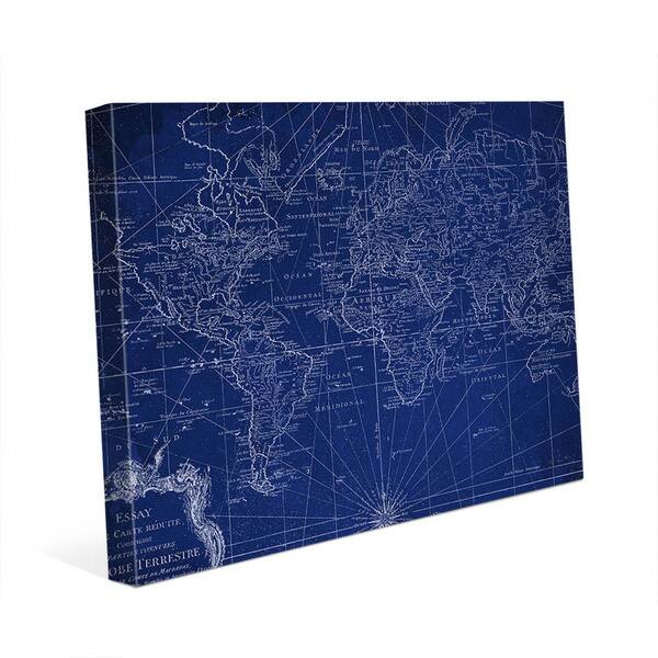 World Geography Map Canvas Wall Art Overstock 12832494