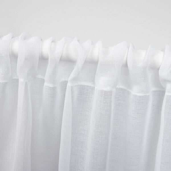 Shop Ati Home Tassels Applique Sheer Rod Pocket Top Curtain Panel