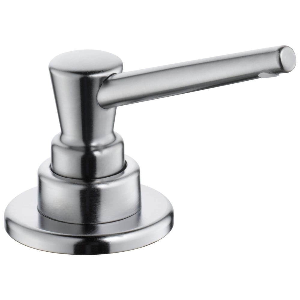 Pilar Sink Mounted Metal Soap Dispenser in Stainless