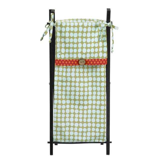 Cotton Tale Lagoon Multicolore Wood/Cotton Hamper - Hold 2 - 4 loads of laundry