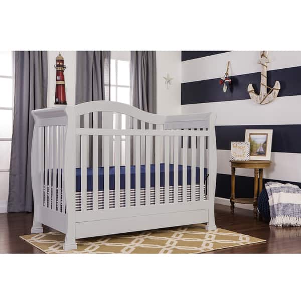 slide 2 of 5, Dream On Me Addison 5-in-1 Convertible Crib with storage