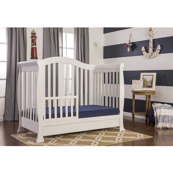 White crib clearance with storage drawer