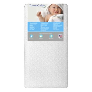 Dream On Me Slumberland 2-Sided Crib and Toddler 260 Coil Mattress - grey