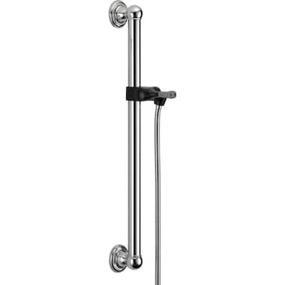 Delta Universal Showering Components Adjustable Slide Bar / Grab Bar Assembly 56302 Chrome