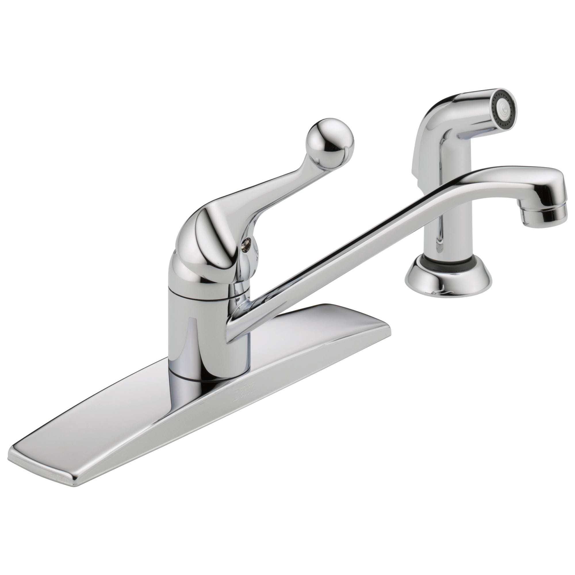 Shop Black Friday Deals On Delta Single Handle Kitchen Faucet With Spray Overstock 12833237