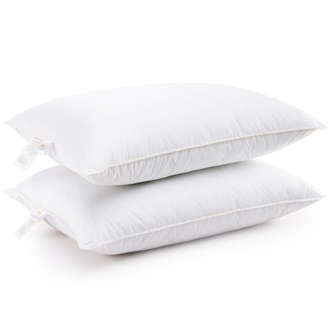 Cheer Collection Hypoallergenic Alternative Down Hollow Fiber Pillow (Set of 2) - White