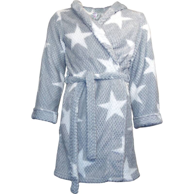 Home Soft Things Star Flannel Bath Robe
