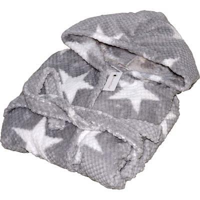 Home Soft Things Star Flannel Bath Robe