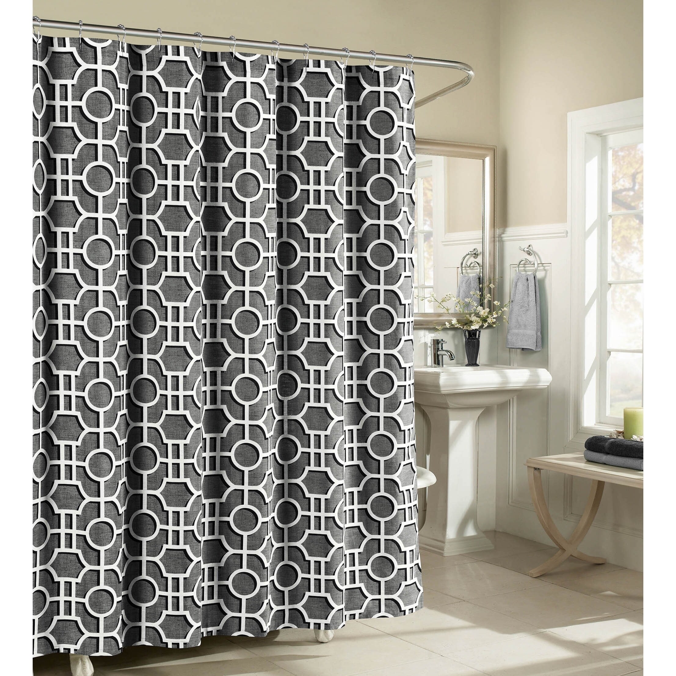 luxury fabric shower curtains