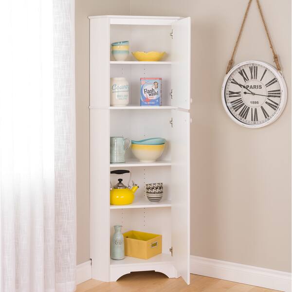 Shop Prepac Elite Winslow Tall 2 Door Corner Storage Cabinet