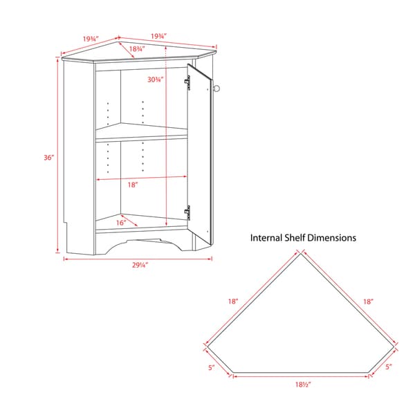 Prepac elite deals corner storage cabinet