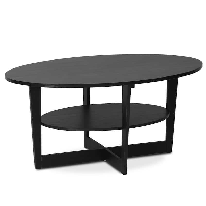 Porch & Den Caroline Walnut Round Coffee Table