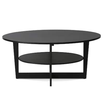 Porch & Den Caroline Walnut Round Coffee Table