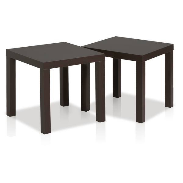 Porch & Den Atmore Espresso Wood Cubic Side Tables (Set of 2) - Bed ...