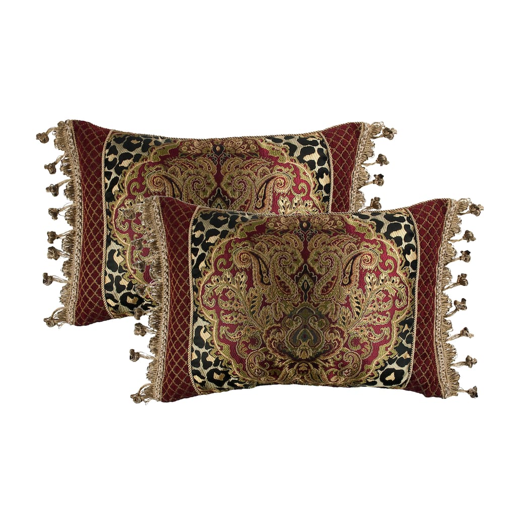 Sherry Kline Tangiers Boudoir Pieced Decorative Pillow (Set of 2)