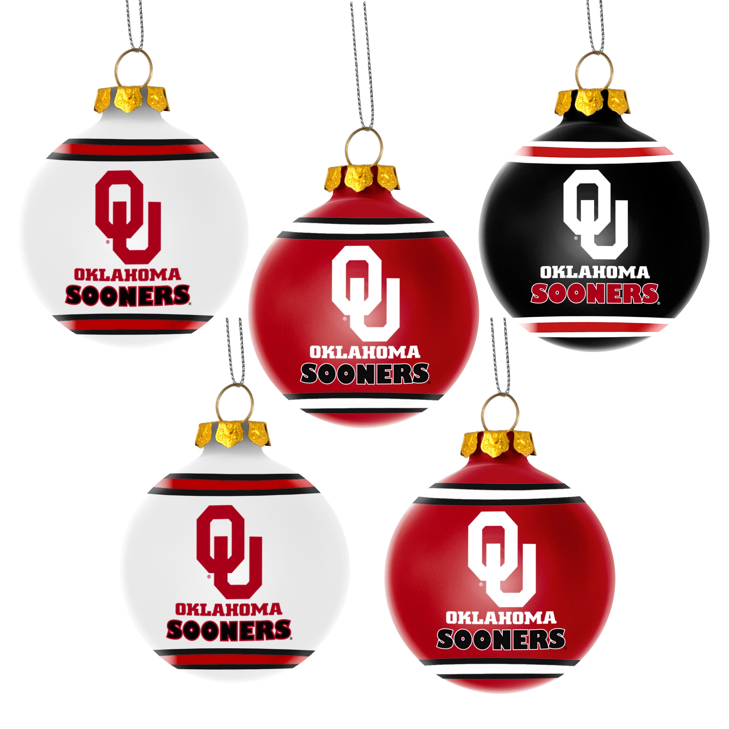 NCAA Oklahoma Sooners Shatterproof Ball Ornament