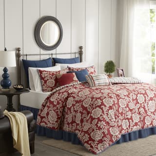 Gracewood Hollow Babstock Red Cotton Twill Reversible Piece Duvet Cover Set Gracewood Hollow Babstock Red Cotton Twill Reversible Piece Duvet Cover Set