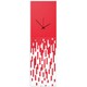 preview thumbnail 2 of 7, Adam Schwoeppe 'Red Pixelated Clock' Surreal Wall Clock on Acrylic Red/Black