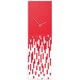preview thumbnail 3 of 7, Adam Schwoeppe 'Red Pixelated Clock' Surreal Wall Clock on Acrylic White/Red
