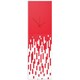 preview thumbnail 1 of 7, Adam Schwoeppe 'Red Pixelated Clock' Surreal Wall Clock on Acrylic Red