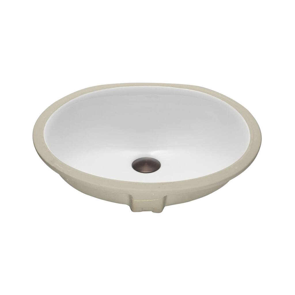KBF & MORE Vitreous China Clay 19-inch x 16-inch Bathroom Sink
