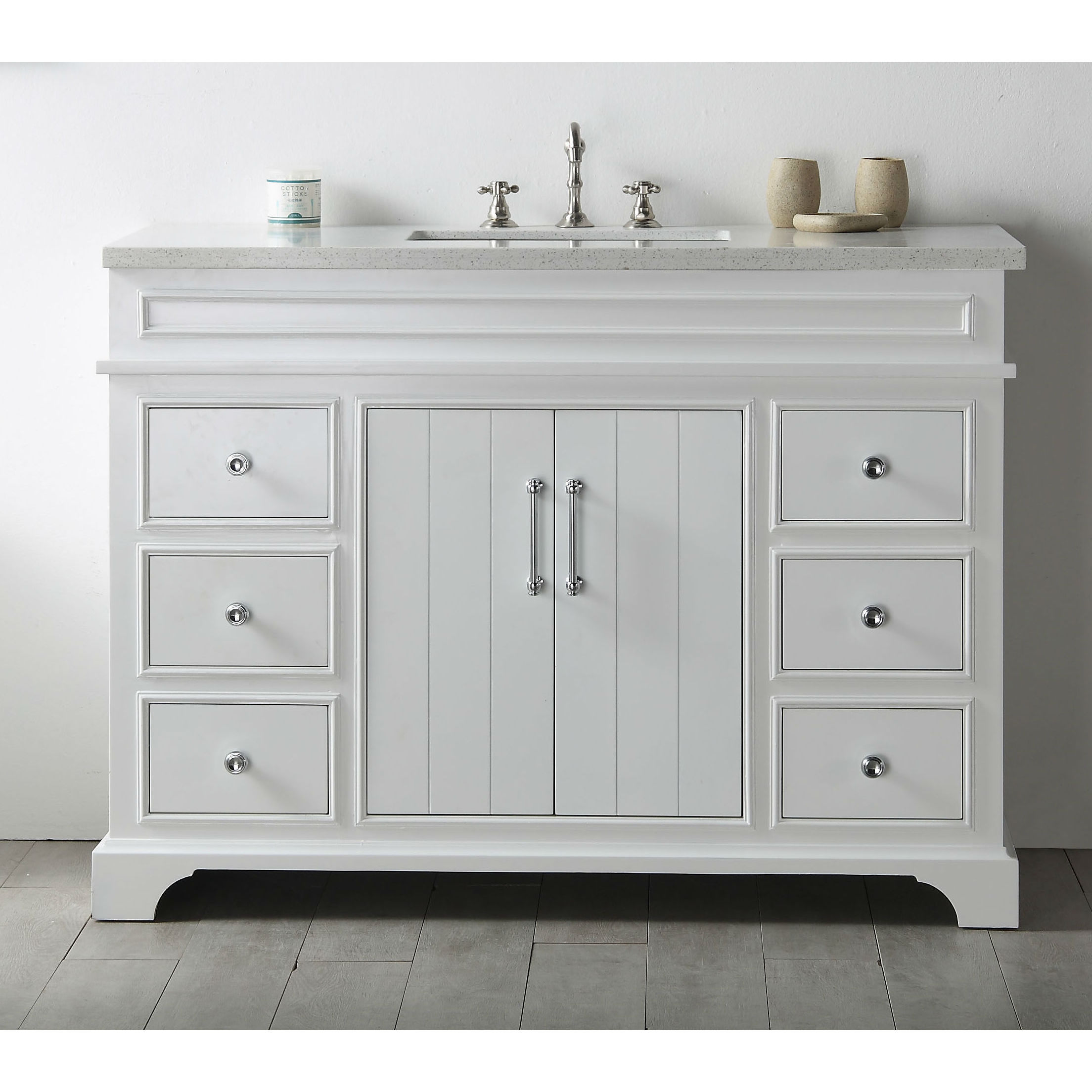 Shop Legion Furniture White 48-inch Single Bathroom Vanity - Free ...